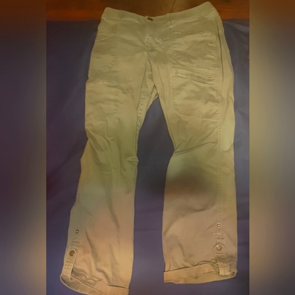 Green y2k Cargo Pants Size 12/M - Picture 1 of 2